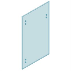 8mm Glass GATE 750W x 1200H