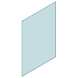12mm CHANNEL Glass 1100W x 1350H