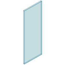 12mm Glass Frameless 450W x 1200H