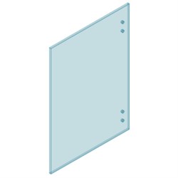 12mm Glass Master Hinge 1000W x 1200H