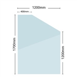 12mm Glass Retaining Wall Panel  1700H