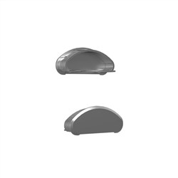 A50 AIRE Aluminium OVAL END CAP  Mill
