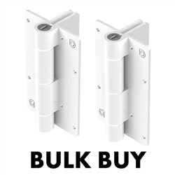 BULK BUY Kwik Fit  ALUM HINGE  WHITE