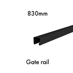 C BOND  GATE RAIL 830mmL  BLACK