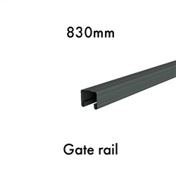 C BOND  GATE RAIL 830mmL  W Grey