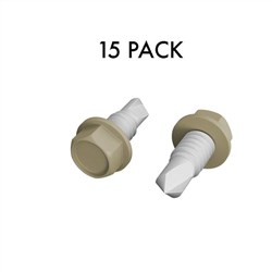 C BOND  Tek Screws  PAPERBARK  15PK