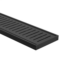 Dlab w SLOT GRATE1200Lx15mmH BLK