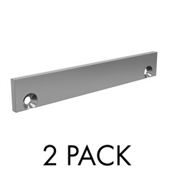 drainlab END PLATE 15mmH  SATIN  2PK