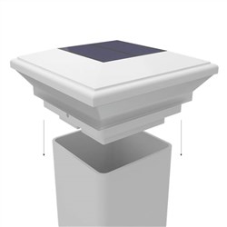 Hamptons SOLAR LIGHT  127x127mm post