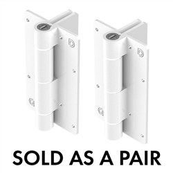 Kwik Fit  ALUM HINGE  WHITE Pair