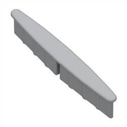 Pronto Louvre Blade  END CAP  SILVER