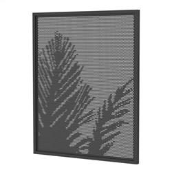 PREM PERF PALM GATE 975x1200mm  Black