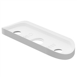 Saddle only suits 38mm diam rail WHITE