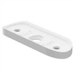 Saddle only suits 50mm diam rail WHITE