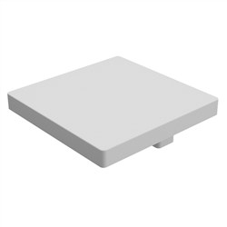 35 Series END CAP  MATT WHITE