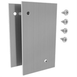 Versa  2x Face Mount END PLATES  SATIN