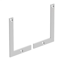 Visor 2 x Face Mount END PLATES  MILL