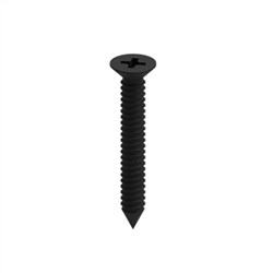 Visor8gx25mm CSK Screw BLACK 50PK