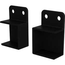 Batten  Bracket  HRZ OPEN  BLACK