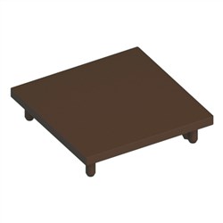 Batten  45x45mm  END CAP  BRONZE