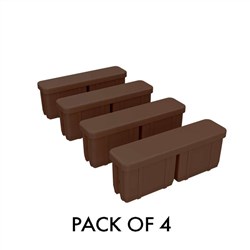XP Screens65mm Alum End Cap4pkTERRAIN