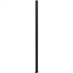 Zeus Steel  3000mm POST with BP  BLACK