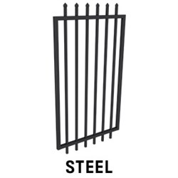 Zeus Steel  975Wx1800H  BLACK
