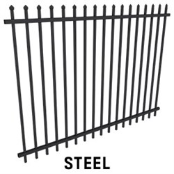 Zeus Steel  2400Wx1800H Panel  BLACK